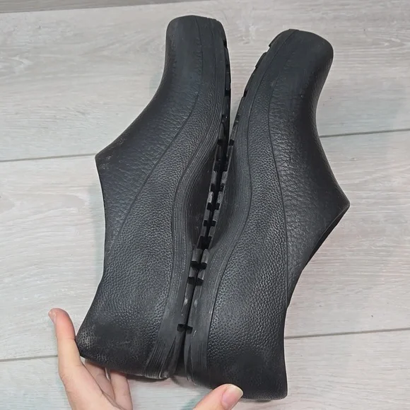 Birkenstock Women Black Clogs Outdoor Shoes Sz W9 M7 - Picture 9 of 12